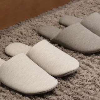 MUJI [ ส่งฟรี ] 👞 รองเท้า ใส่ในบ้าน สลิปเปอร์ Soft Cotton Slippers มูจิ