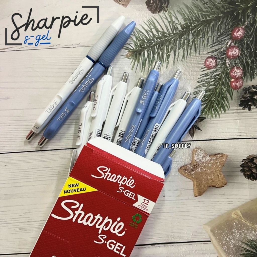 Sharpie S Gel Pen 0.7 mm. ปากกาเจล หมึกน้ำเงิน 0.5mm. น้ำเงิน ดำ แดง พร้อมยางจับนุ่มมือ ปากกาชาร์ปี้ S GEL pen 0.7 mm.