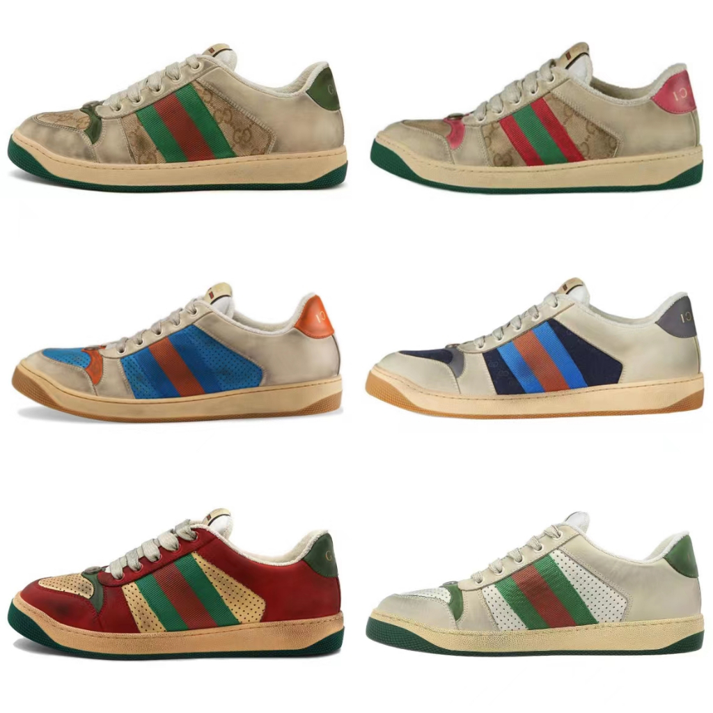 Gucci/Screener/Retro/รองเท้าลำลอง/รองเท้าผ้าใบ/546551/9Y920/แท้ 100%