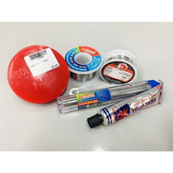 ยางสนตลับบัคกรี ตะกั่วบัดกรีหลอดปากกา ตะกั่วบัดกรี 60-40 2ม./0.25ปอนด์ ultracore ของแท้ 100%