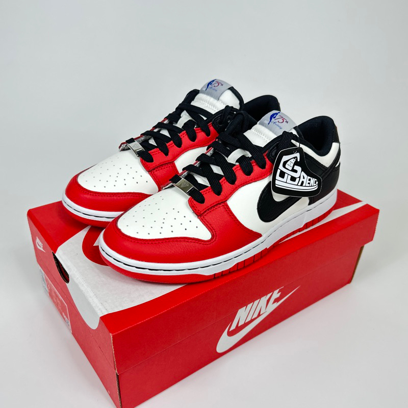 Nike Dunk Low EMB NBA 75th Anniversary Chicago พร้อมส่ง แท้ 100%