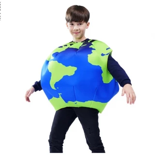 ชุดแฟนซีเด็กและผู้ใหญ่ ลูกโลก EARTH COSTUME (1 ชิ้นแค่ตัวเสื้อลูกโลก) ฟรีไซส์ ใส่ได้ทุกช่วงวัย ดูความยาวเป็นหลัก