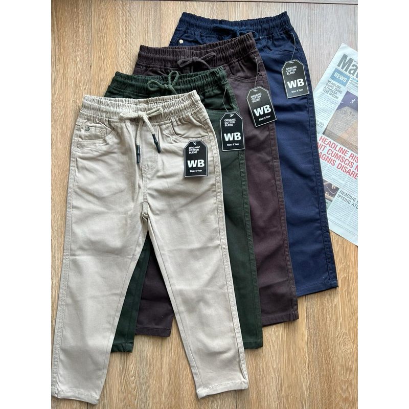 กางเกงสแลคเด็ก WB 2-12Y 📌(สินค้าพร้อมส่งจากไทย🇹🇭)ตารางเทียบไซร์อยู่ถัดจากรูปปกกางเกง