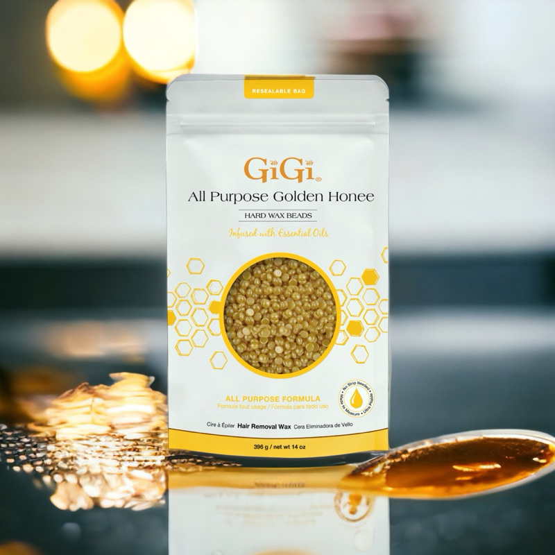 GIGi All Purpose Golden Honee Hard Wax Beads / แว็กซ์แบบเม็ด 14 oz / Giw67985