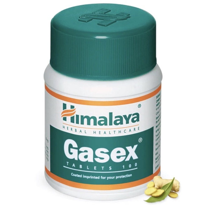 Himalaya Gasex ช่วยย่อยอาหาร ขับลม 100เม็ด