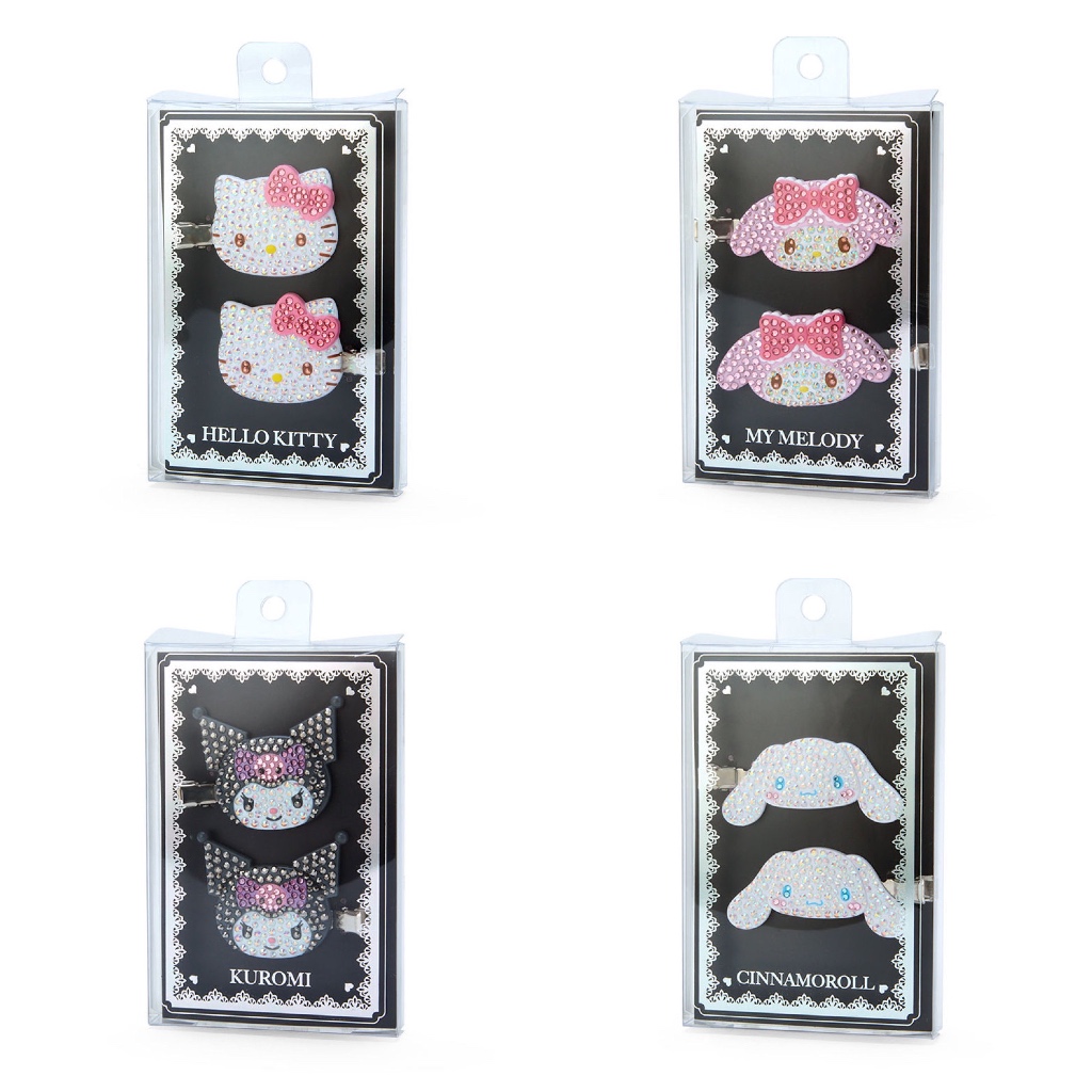 กิ๊บติดผม Sanrio Hair clip รุ่นเพชร กิ๊บลายการ์ตูน ญี่ปุ่นแท้
