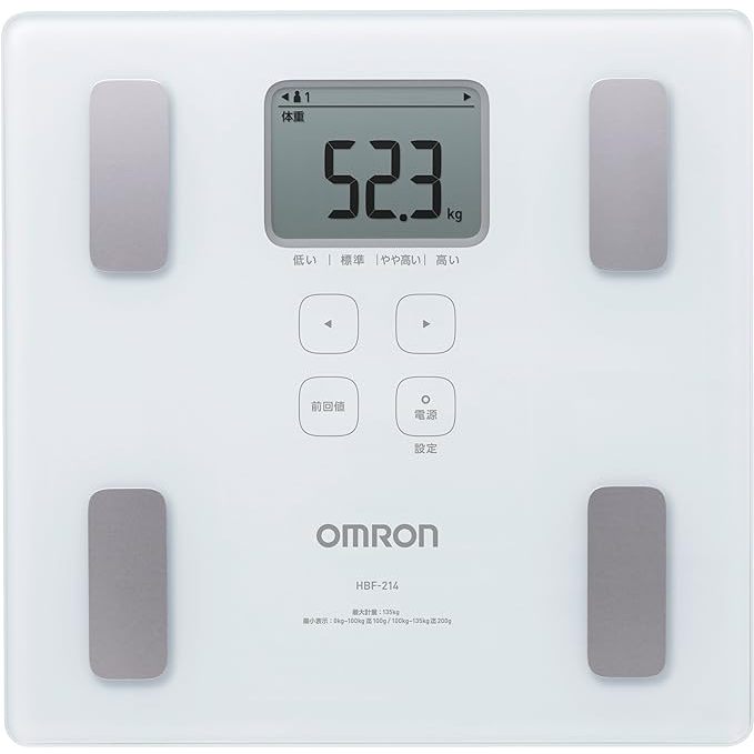 Omron เครื่องสแกนร่างกาย Hbf-214-W สีขาว ส่งตรงจากญี่ปุ่น