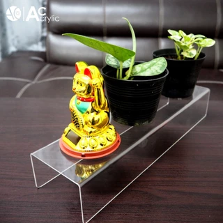 ชั้นวางโมเดล ชั้นอะคริลิค ชั้นวางของ ทรง U ขนาด ก9xย38xส6cm. หนา 2 มิล (U3)