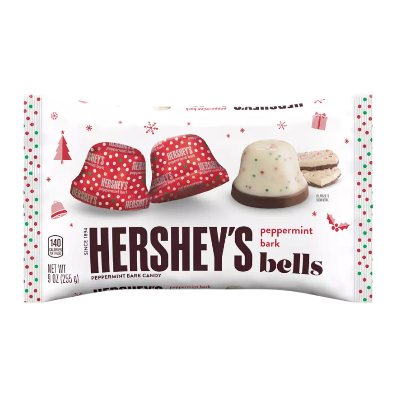 Hershey's Bells Since 1894 Peppermint Bark ขนาด 255 กรัม BB.03/2025