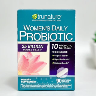 Trunature Women's Daily Probiotic, 90 Vegetarian Capsules โพรไบโอติกสำหรับผู้หญิง (made in USA)