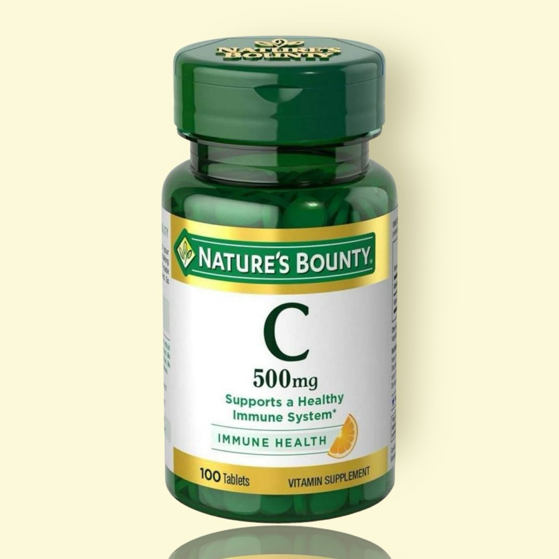 พร้อมส่ง มีโค้ดหน้าร้าน วิตามินซี 500mg Nature’s Bounty, Vitamin C, 500 mg, 100 Tablets