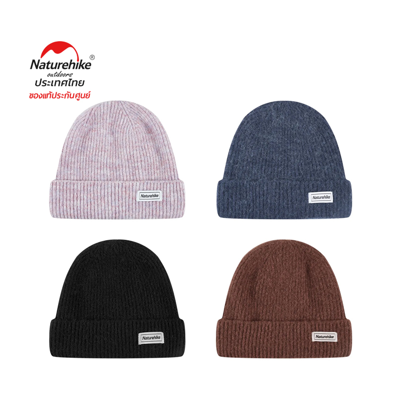 Naturehike Thailand หมวกไหมพรม Double layer turnup knit hat