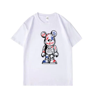 ES.SHOP28 เสื้อยืดแขนสั้นแฟชั่น oversized คอกลมผู้หญิง อเวอร์ไซส์เกาหลี ฮิปฮอป แฟชั่นวัยรุ่น วินเทจ ES12