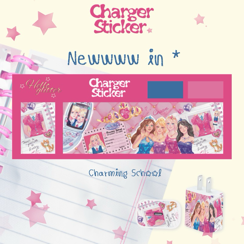 Charger Sticker  สติกเกอร์ติดหัวชาร์จ PVC ♡by helloxglitter ราคา ถูกที่สุด ดีลบีเคเค แกลเลอรีภาพที่ 5