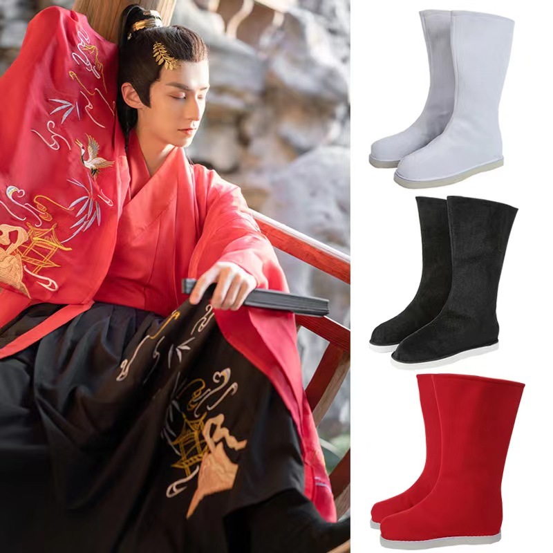 L&L รองเท้าบูท จีนโบราณ รองเท้า  รองเท้าจีน The Untamed - 陈情令 ปรมาจารย์ลัทธิมารซีรีส์ ชุดจีน