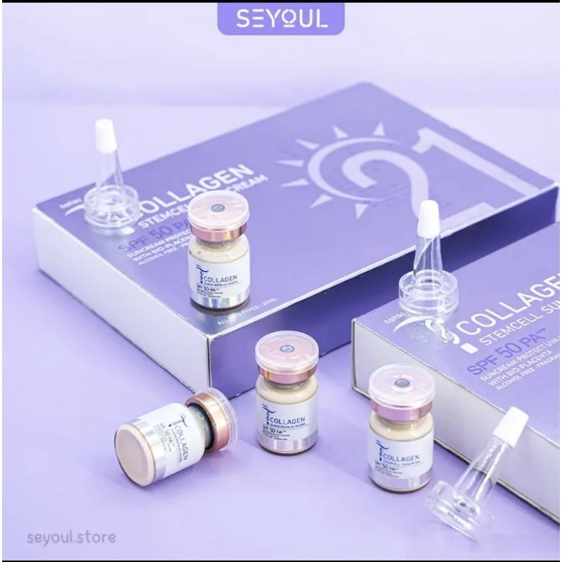 กันแดด T-Collagen SPF50 PA+++ Seyoul(เมื่อสั่งซื้อseyoulครบ12กล่องรับฟรีmeso1กล่องเริ่ม5กพ)