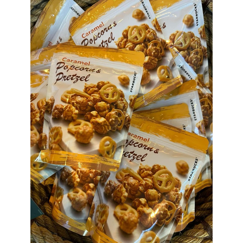 บอกเลยว่า เริ่ด Starbuck's Caramel popcorn & Pretzel
