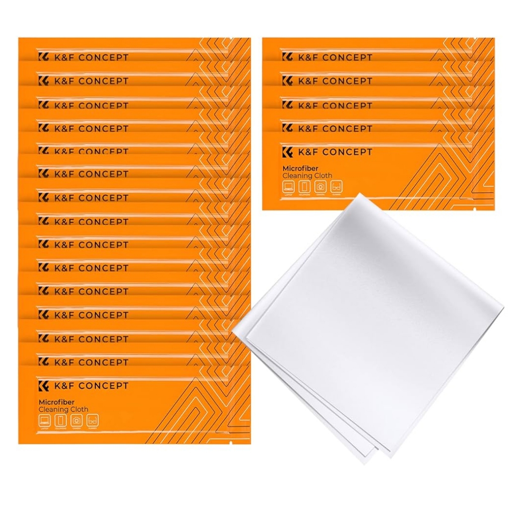 20 ชิ้น K&F Concept 15x15cm Microfiber Cleaning Cloth Kit