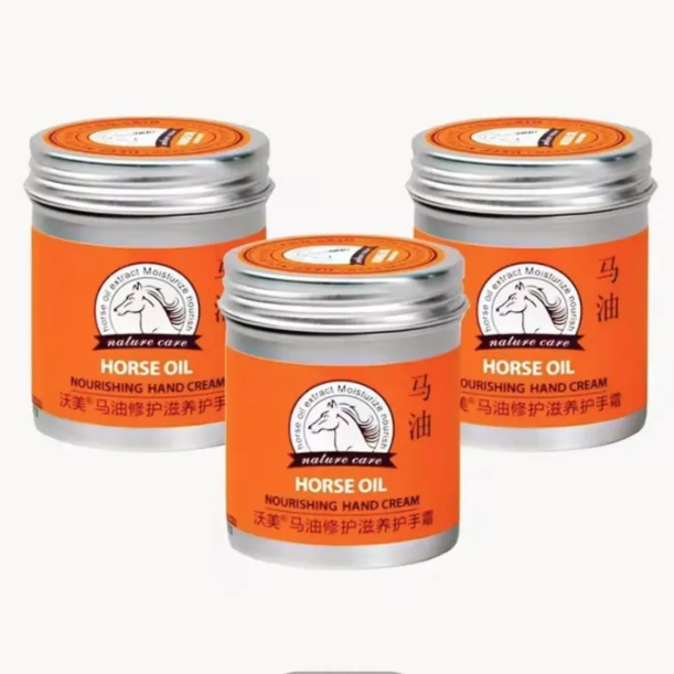 ครีมทามือด้านๆ บำรุงผิวเท้าที่แห้ง ดูแลเท้าน้ำมันม้า 80g ครีมทามือ ครีมบำรุงมือแห้ง hand cream ครีมทามือแก่ ครีมทามือขาว