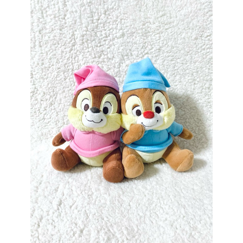 ตุ๊กตาคู่ ชิพเดล ใส่ชุดนอน 🩷🩵 Chip Dale