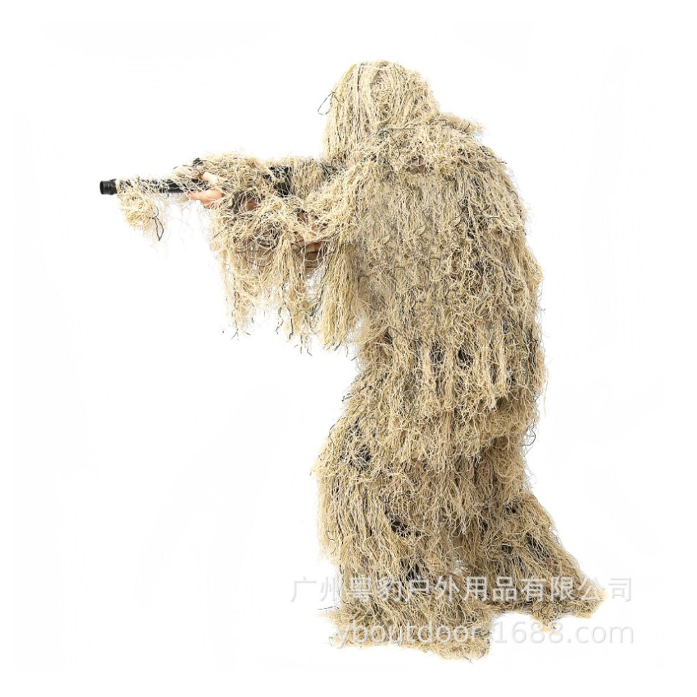 FYP เสื้อคลุมกลางแจ้ง ลายพรางซุ่ม สำหรับล่าสัตว์ เข้าป่า กางเต็นท์ 3D Ghillie Suit - รูปที่ 2