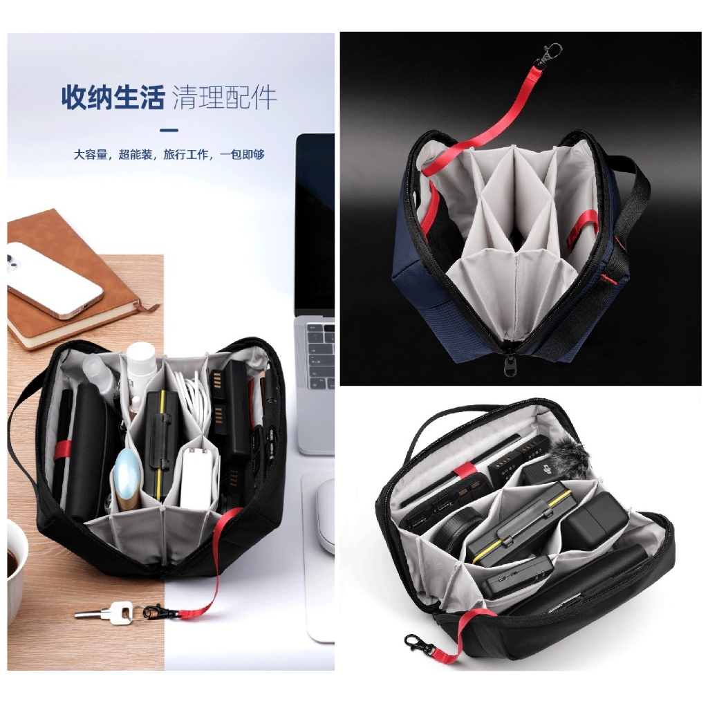 Tomtoc Style Accordion Storage Bag กระเป๋ากล้อง กระเป๋า แนวทอมตอค ใส่เมมโมรี่การ์ด Gopro DJI SD CF card