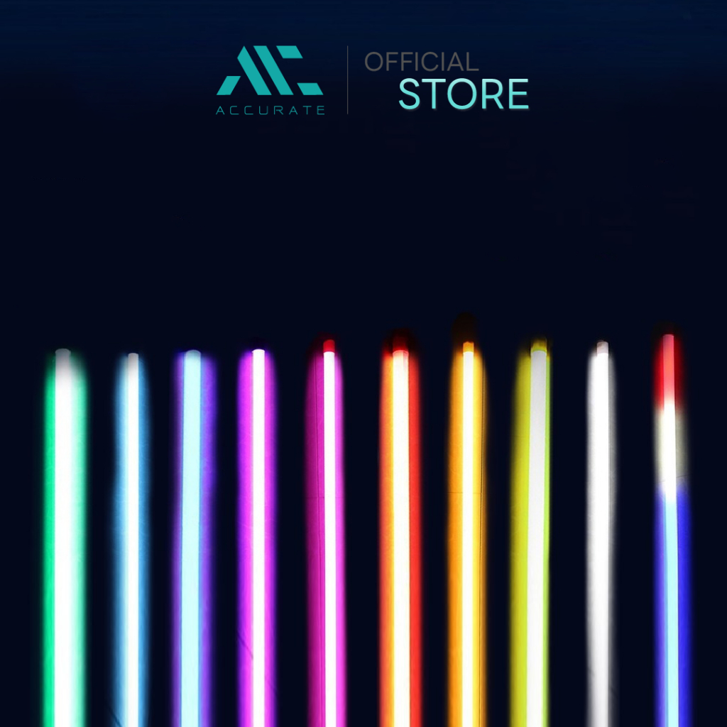 IWACHI หลอดนีออนสี T8 หลอดไฟสี LED 18วัตต์ ไฟนีออนสี ขั้วปลั๊กไฟ ยาว120 cm. ไฟงานวัด กันน้ำ