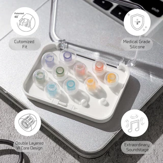 Spinfit W1 จุกหูฟัง ซิลิโคน สำหรับหูฟัง In-Ear Monitors (IEMs) Silicone Eartips for Earphones