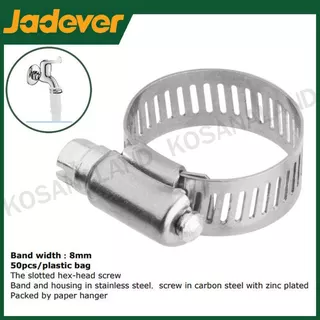 JADEVER เข็มขัดรัดท่อ สแตนเลส ( American type hose clamp )
