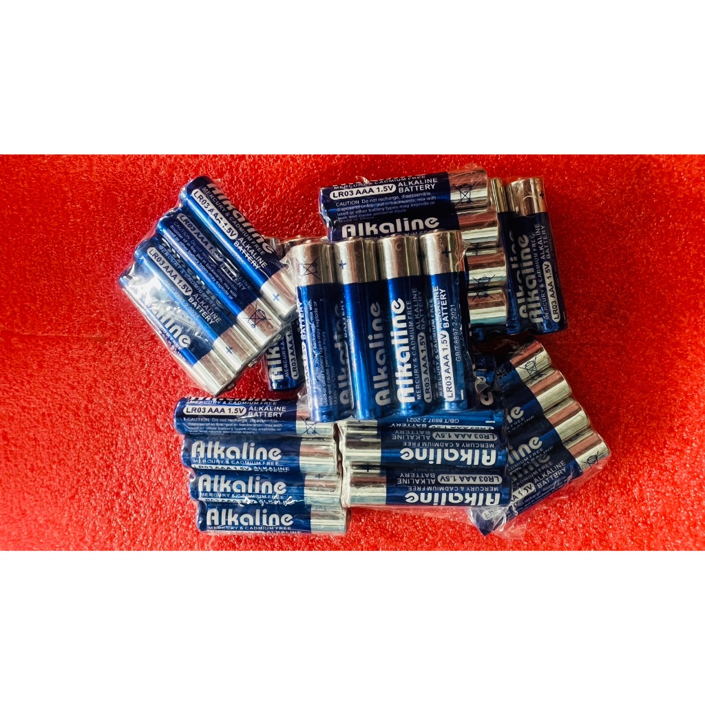 ถ่าน อัลคาไลน์ alkaline คุณภาพดีมาก ไม่เยิ้มเหมือนถ่านธรรมดาทั่วไป ขนาด AAA 3A