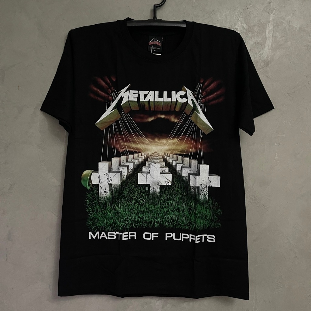เสื้อยืด Metallica สุสาน(ป้ายRocktee เรืองแสง) ผ้าCotton100