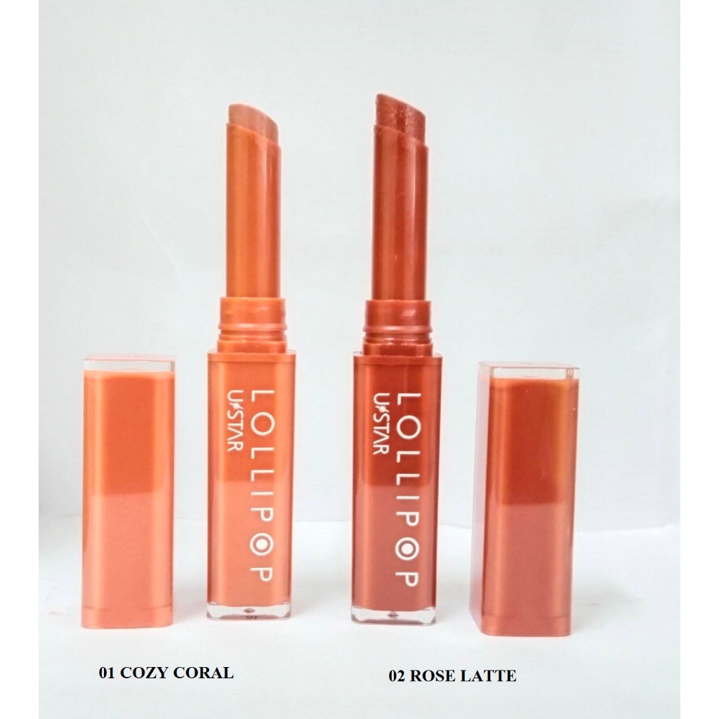 Ustar ยูสตาร์ โลลี่ป๊อป พลัมพิ่ง ลิป คัลเลอร์