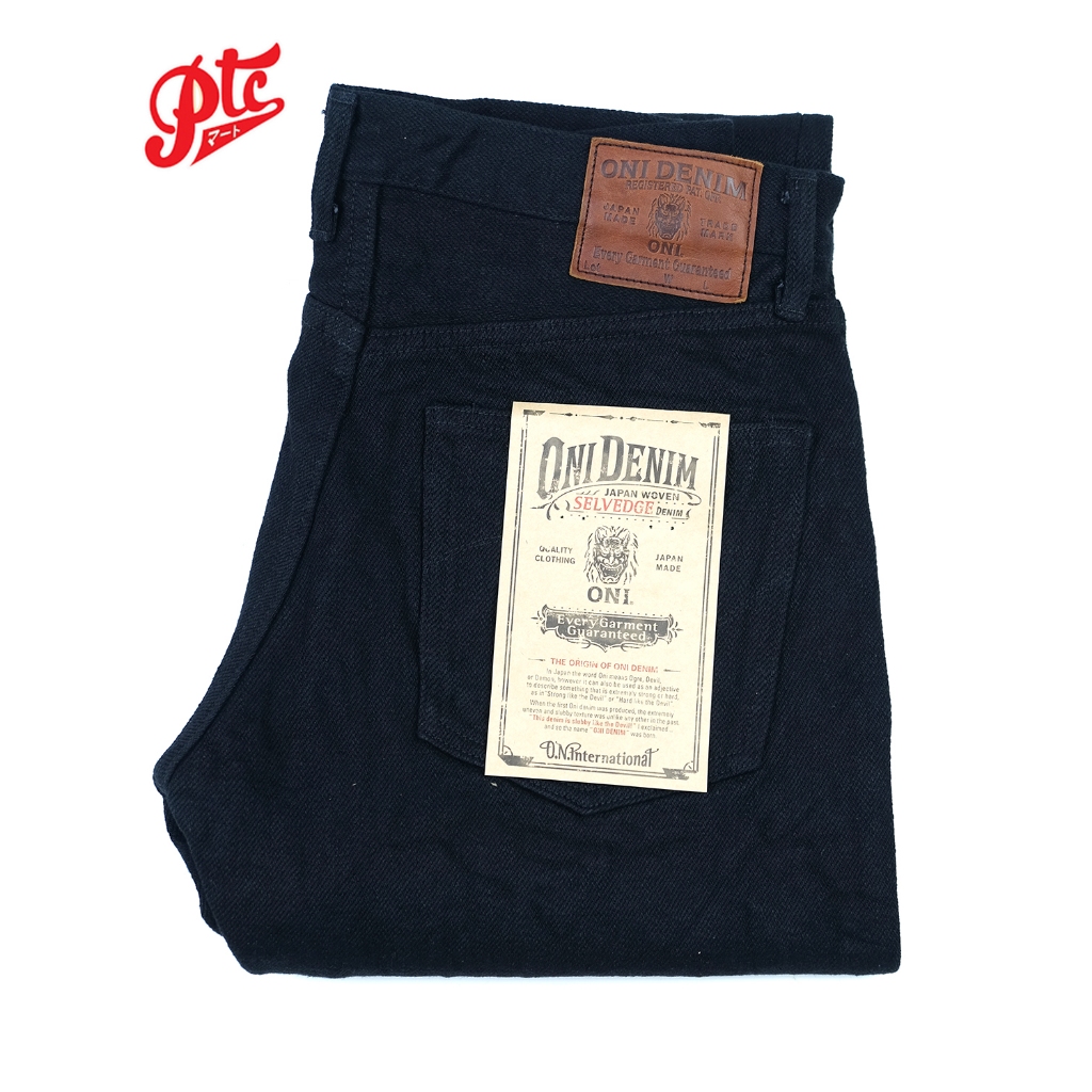 กางเกงยีนส์ ONI-288ZR-BK 20OZ SECRET BLACK DENIM REGULAR STRAIGHT