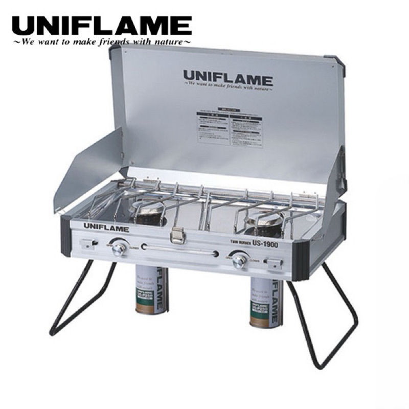 เตาแก๊สUniflame UNIFLAME Twin Burner​ US-1900