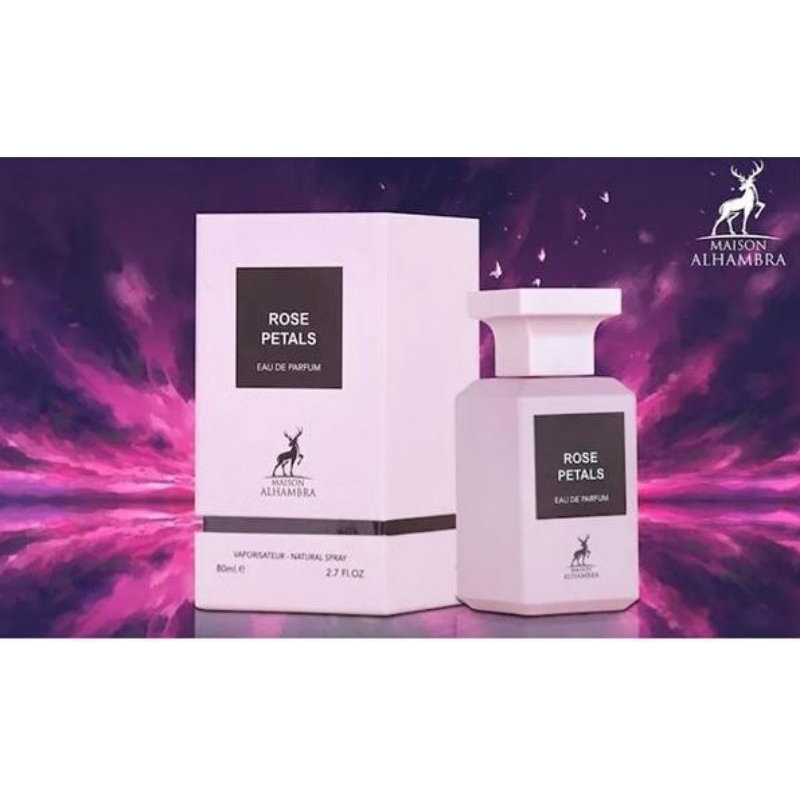 น้ำหอม Maison Alhambra Rose Petals EDP 80ml (กล่องชมพู)