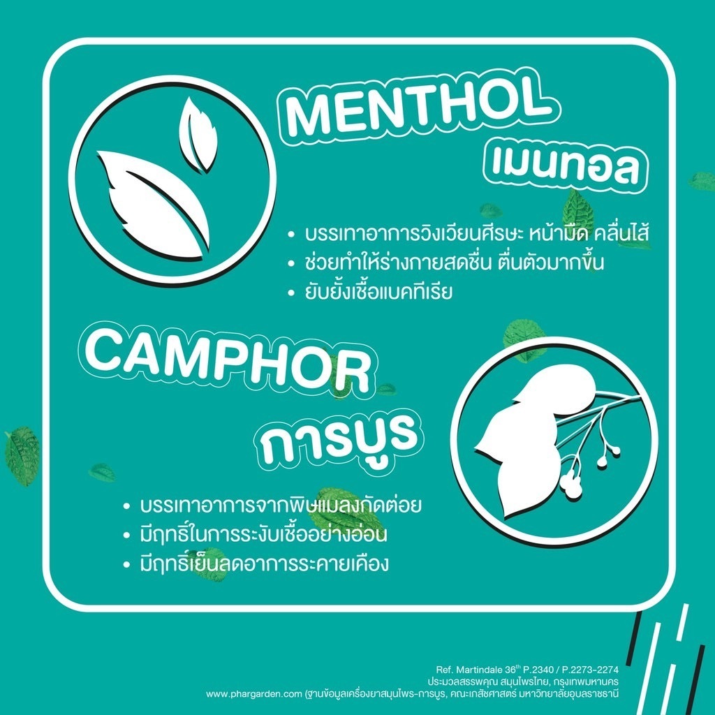 ยาดมเป๊ปเปอร์มิ้นท์ ฟิลด์ [exp.2027] แผง 6 หลอด Peppermint Field Inhaler 6 pcs ยาดมเปปเปอร์มิ้น แก้วิงเวียน แก้คัดจมูก - รูปที่ 4