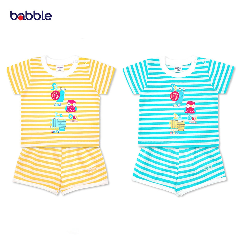 [ช้อป1399ฟรีผ้าห่ม] Babble ชุดเด็ก ชุดไปเที่ยวเด็ก แบบสวมหัว อายุ 3 เดือน ถึง 18 เดือน คอลเลคชั่น Let's have Fun (Bss)
