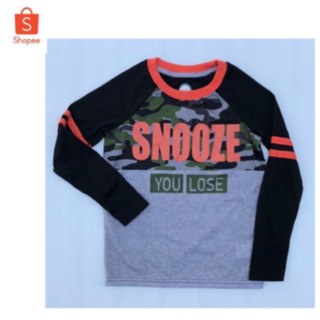 เสื้อแขนยาวเด็ก ลายทหาร ใส่สบาย