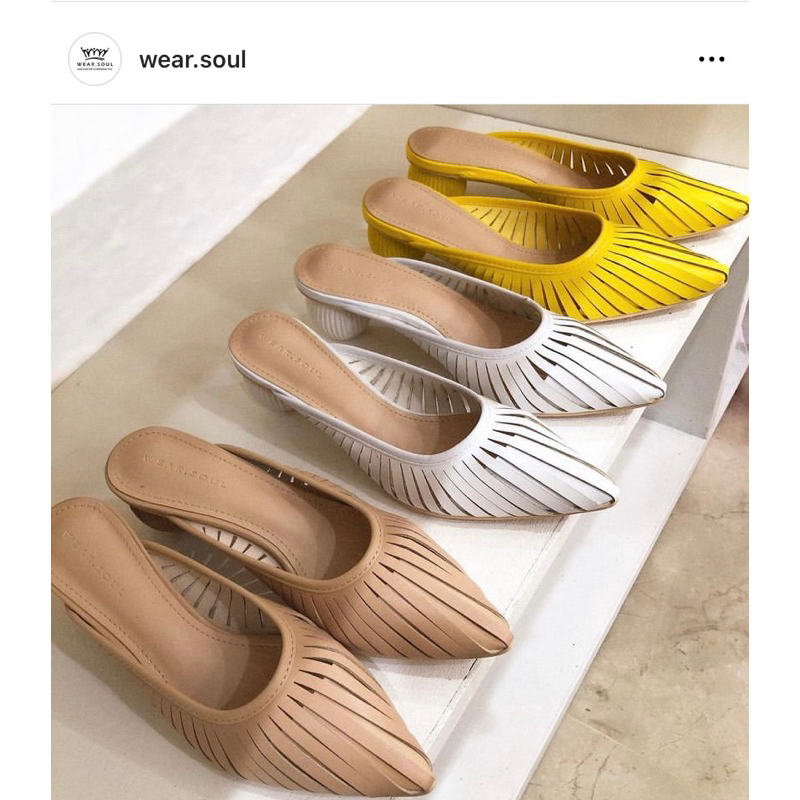 ส่งต่อรองเท้าส้นสูง wear.soul สีเบจ