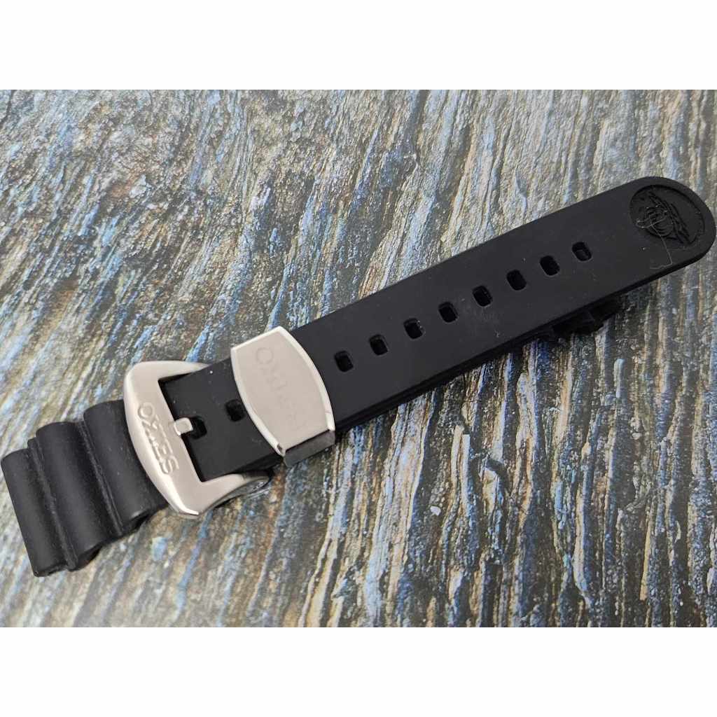 สายนาฬิกา ของแท้ 100% Seiko Prospex Diver สายซิลิโคน สำหรับนาฬิกาข้อมือ ขนาด 22MM สีดำ