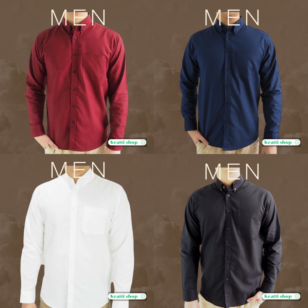 เสื้อเชิ้ตผู้ชาย เสื้อเชิ้ตคอปกแขนสั้นผ้า OXFORD