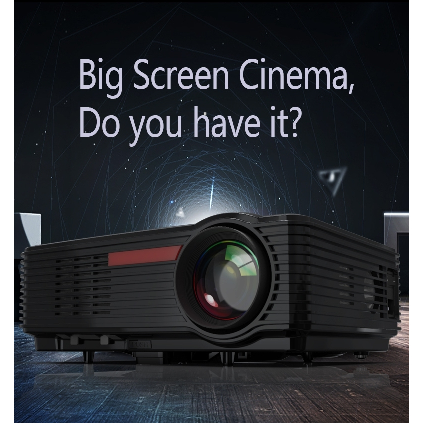 Projector CY5801 Home Cinema HDMI VGA 3000Lumens 4K HD Led Overhead+Projector โปรเจคเตอร์