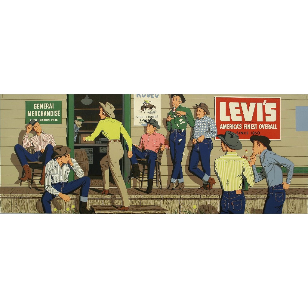 โปสเตอร์ยีนส์ลีวายส์ Poster Levi's #วินเทจโปสเตอร์ #ของแต่งบ้าน #ไอเดียแต่งบ้าน #ไอเดียแต่งห้อง #รูปติดผนัง