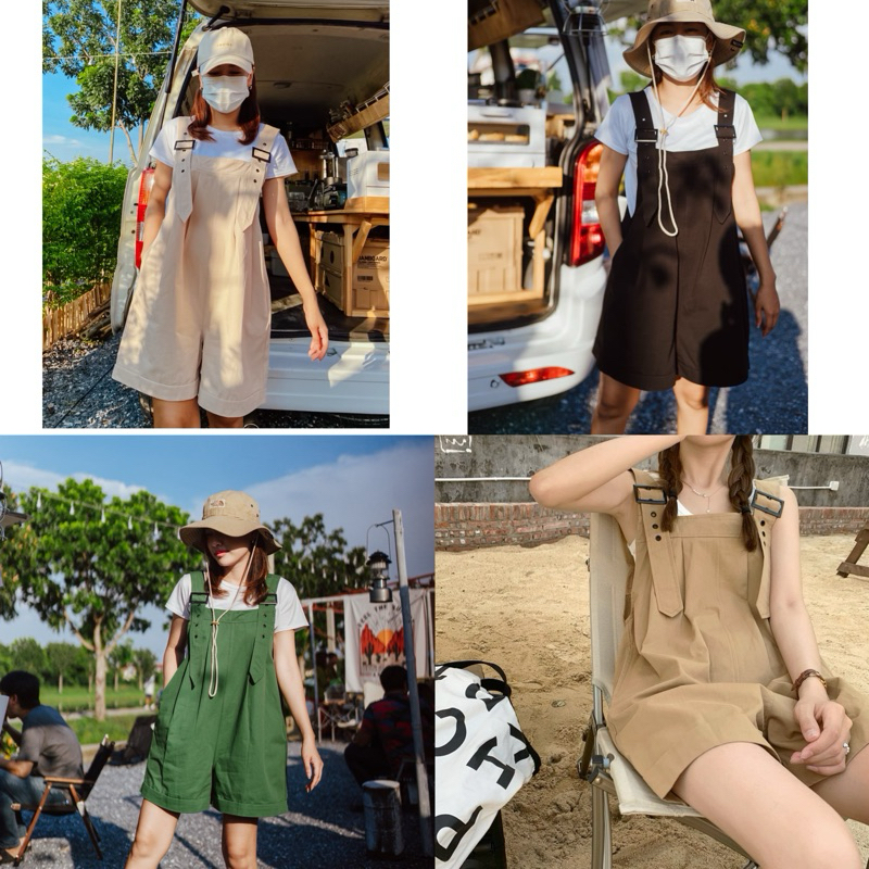 𝗧𝗘𝗗𝗗𝗬 𝗝𝗨𝗠𝗣𝗦𝗨𝗜𝗧 (ไม่มีเสื้อด้านในนะคะ) ชุดแคมป์/เสื้อผ้าแคมป์/camping/ชุดเอี๊ยม