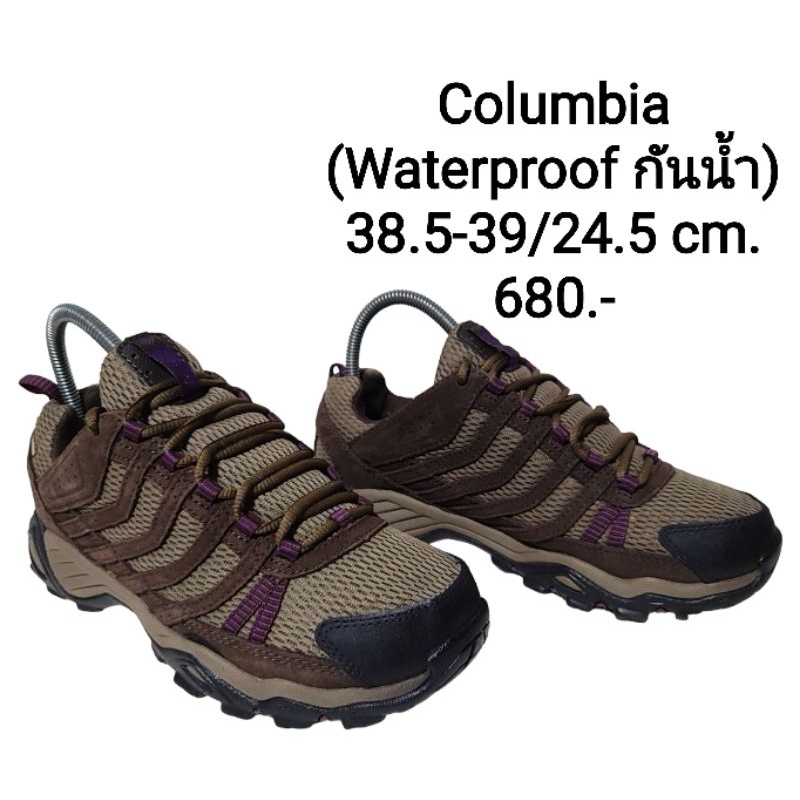 รองเท้ามือสอง Columbia 38.5-39/24.5 cm. (Waterproof กันน้ำ)