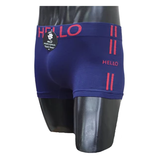 HELLO (ฮัลโหล) HLBS005 กางเกงชั้นในชาย ทรง BOXER ผ้า"SPANDEX" ไร้รอยต่อ ไร้ตะเข็บ ผ้ายืดหยุ่นพิเศษ