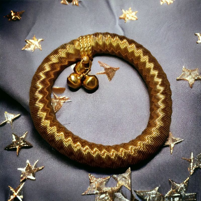 กำไล สปริงยืดได้ สีทอง 1 วง