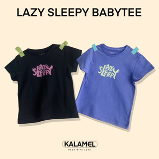 Kalamel เสื้อยืดผู้หญิง ใส่สบาย น่ารัก babytee ลาย Lazy slee…