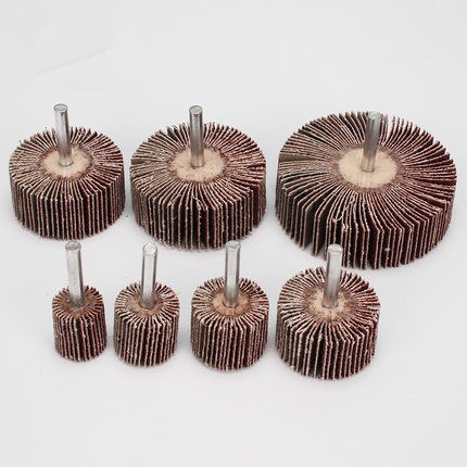 SHUYE กระดาษทรายมีแกน ลูกขัดกระดาษทราย ล้อทราย ลูกขัดล้อทราย 80# หัวเจียร 3 มม-6มม