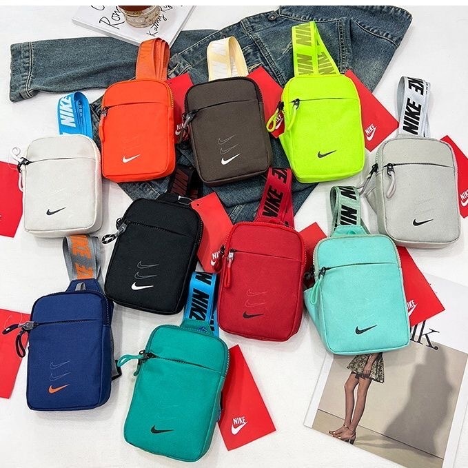 NIKE กระเป๋าสะพายข้าง ใส่ของได้เยอะ คุณภาพดี ผ้ากันน้ำ สำหรับผู้ชายผู้หญิง